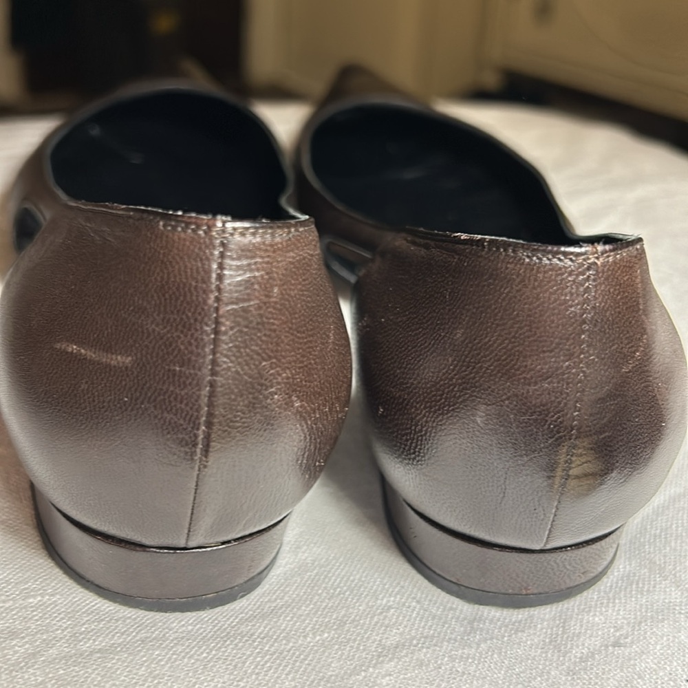 Dark Brown Leather flats by Zobboli Creazioni made in Italy - Picture 4 of 6